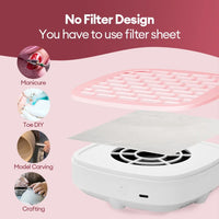 Portable USB Mini Nail Dust Collector Vacuum