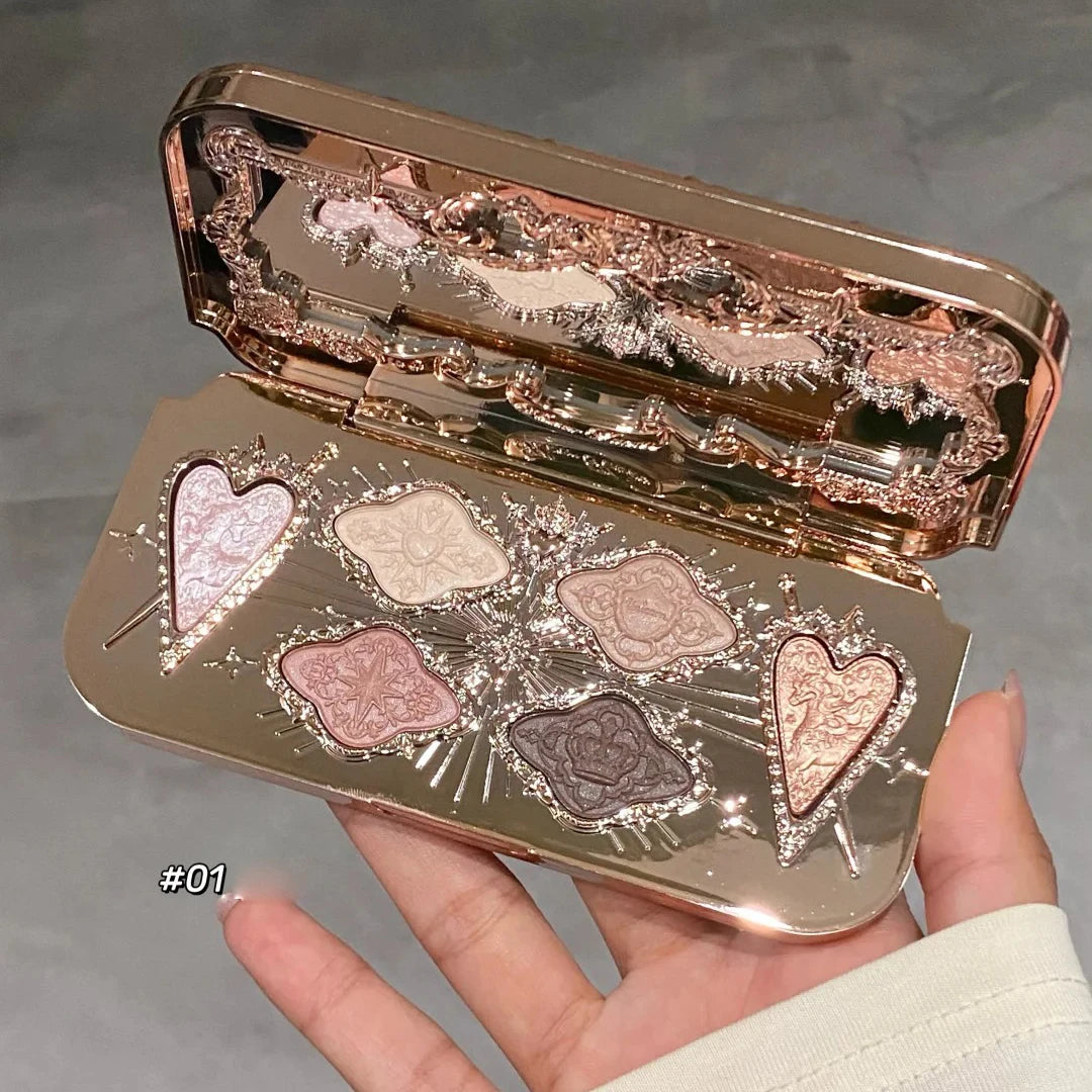 6-Color Enchanted Unicorn Eyeshadow Palette - 9