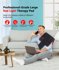 Infrared Red Light Therapy Heating Pad for Full Body Pain Relief