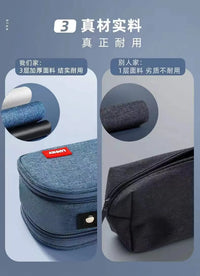 Large Capacity Triple-Layer Stationery and Organizer Pouch