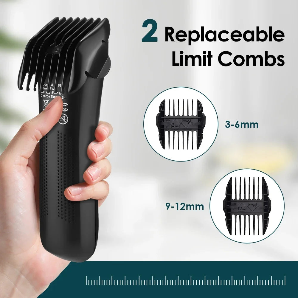 Electric Waterproof Body Hair Trimmer for Men - 4
