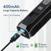 Professional Cordless Hair & Beard Trimmer with LED Display