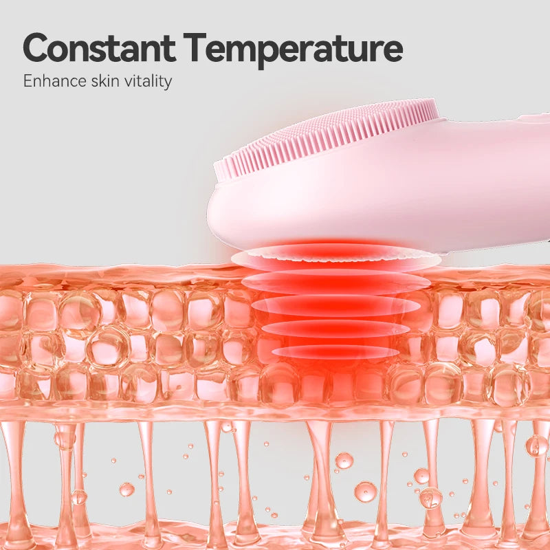 Rechargeable Silicone Facial Cleansing Brush - 5