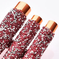 10-Piece Diamond Studded Professional Makeup Brush Set