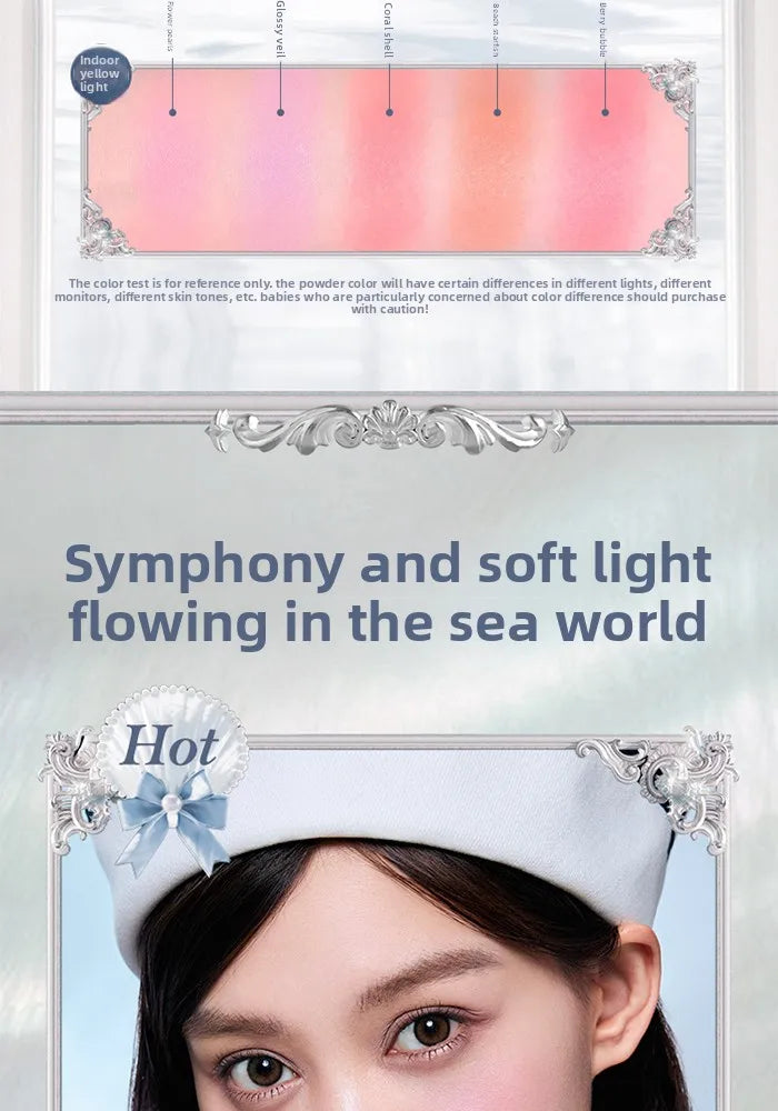 Silk Satin Powder Blush in Seashell Compact - 14
