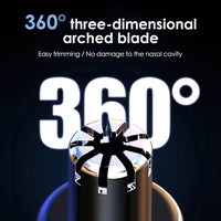 Electric Rechargeable Nose and Ear Hair Trimmer with LED Display