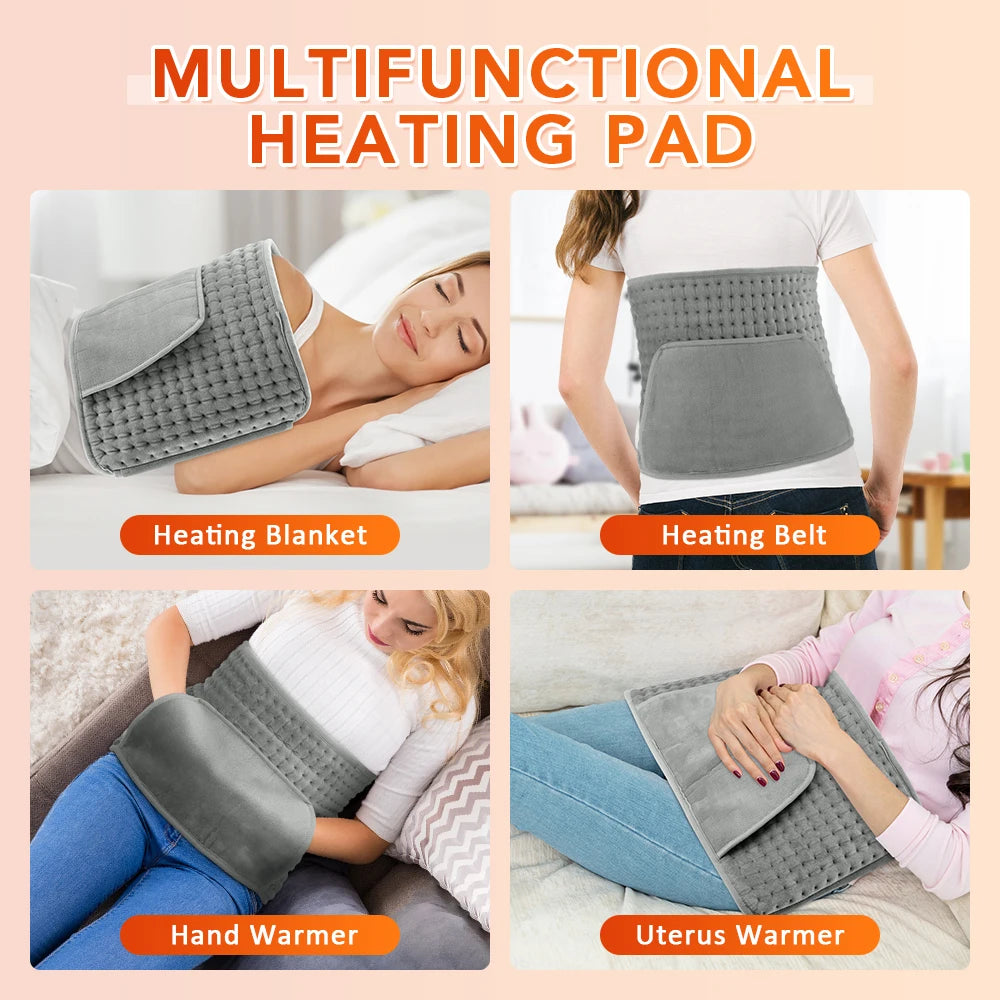 Electric Heated Waist Wrap for Pain Relief and Warmth - 24