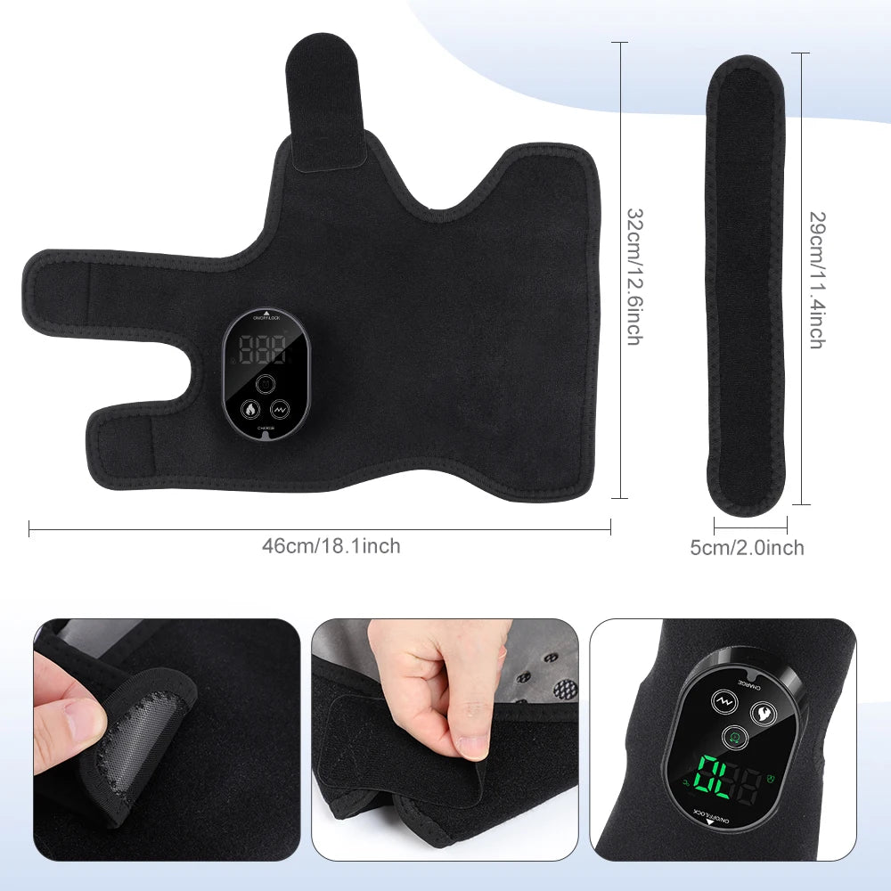 Portable Heated Vibration Leg and Foot Massager - 8