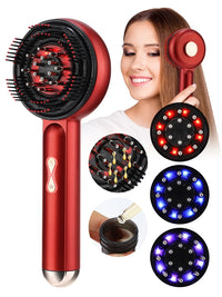 Electric Scalp Massager and Hair Serum Applicator Comb