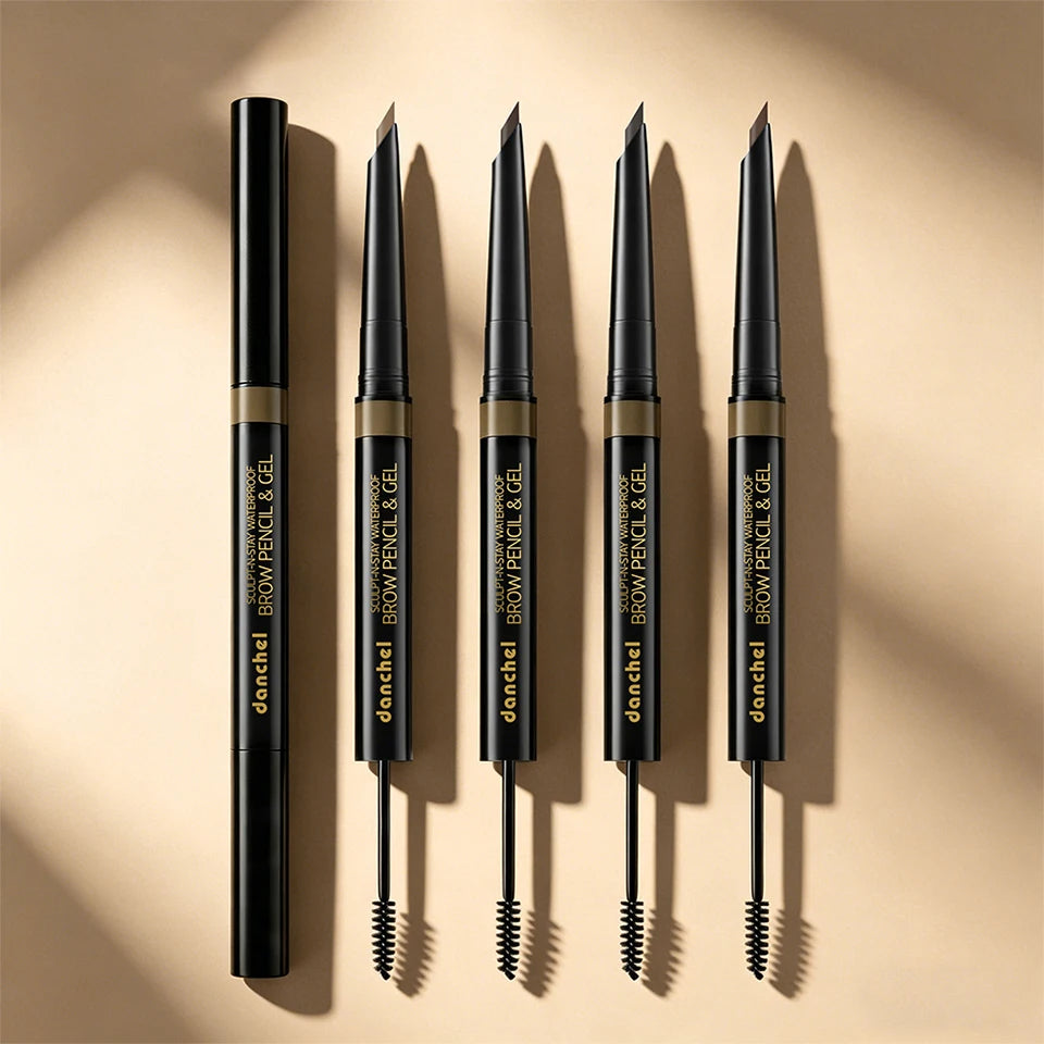 2-in-1 Waterproof Eyebrow Pencil and Sculpting Gel - 18