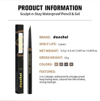 2-in-1 Waterproof Eyebrow Pencil and Sculpting Gel