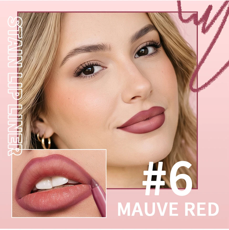 Waterproof Matte Lip Liner Pencil for Long-Lasting Definition - 9