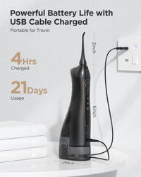 Portable Cordless Water Flosser and Electric Toothbrush Set