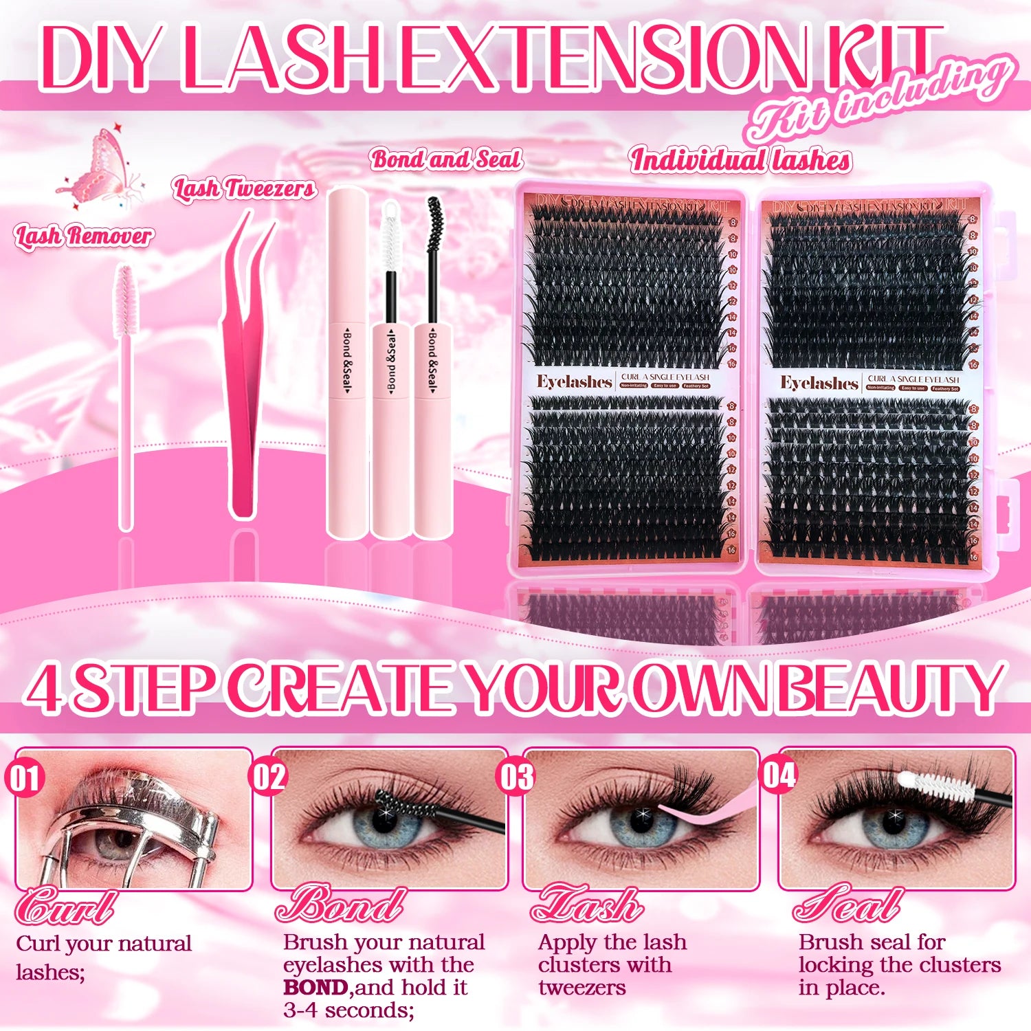 DIY Individual Lash Cluster Extension Kit - 3