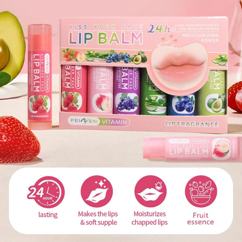Fruit-Infused Hydrating Lip Balm Set - 3