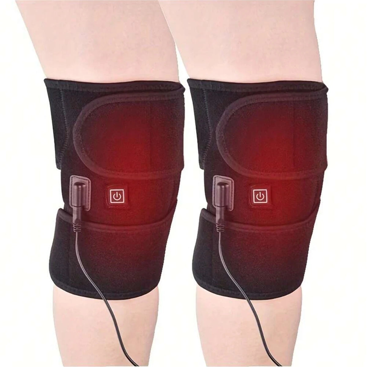 Heated Vibrating Knee Massage Wrap for Joint Pain Relief - 7