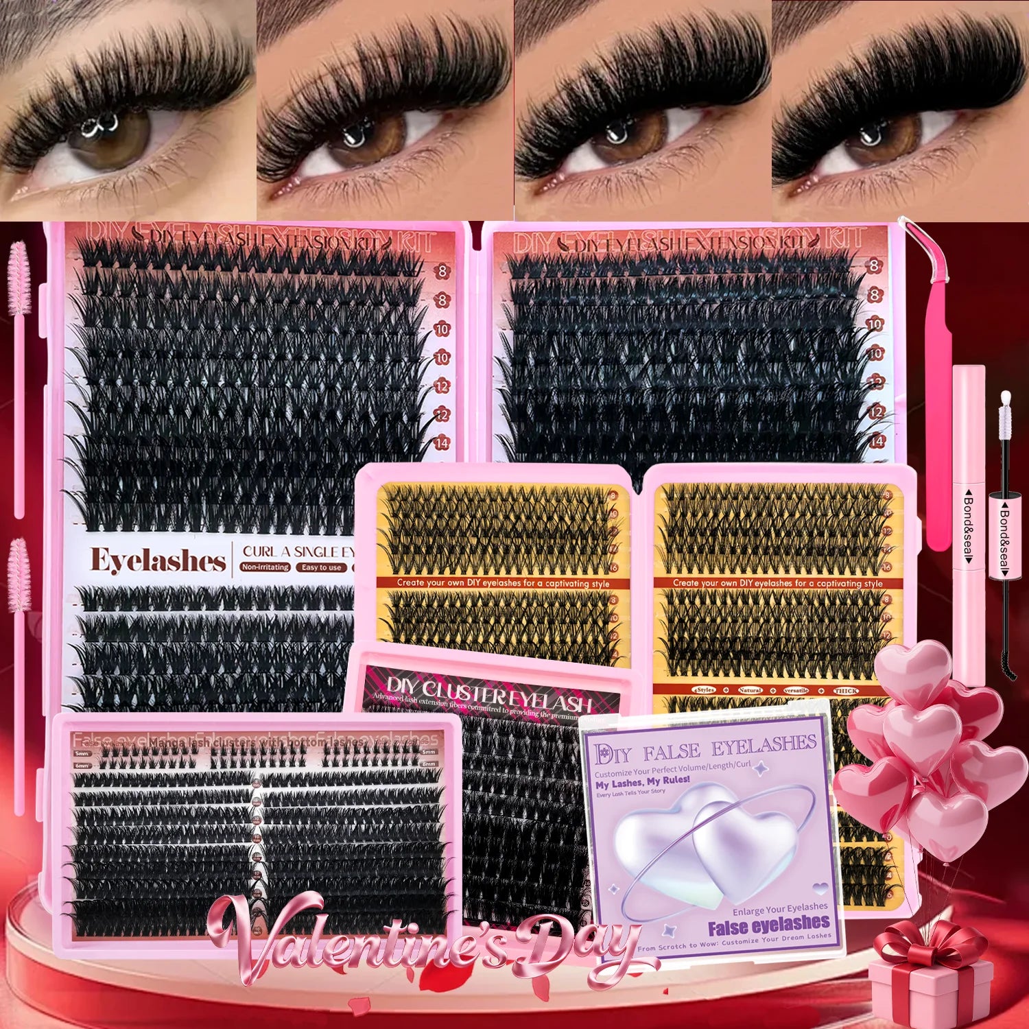 DIY Eyelash Cluster Extension Kit for Professional Volume - 2