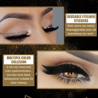 Reusable Self-Adhesive Eyeliner and Eyelash Stickers