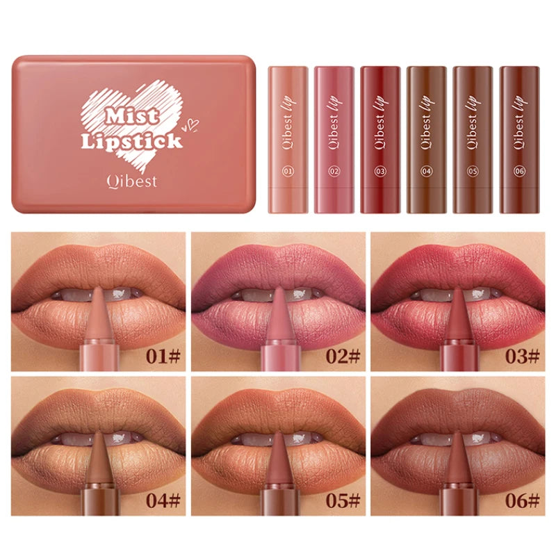 Waterproof Matte Lipstick Pencil Set - 3