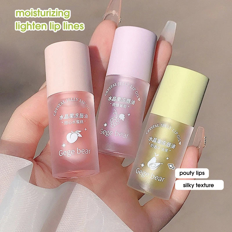 Hydrating Crystal Jelly Lip Oil for Smooth Glossy Lips - 3