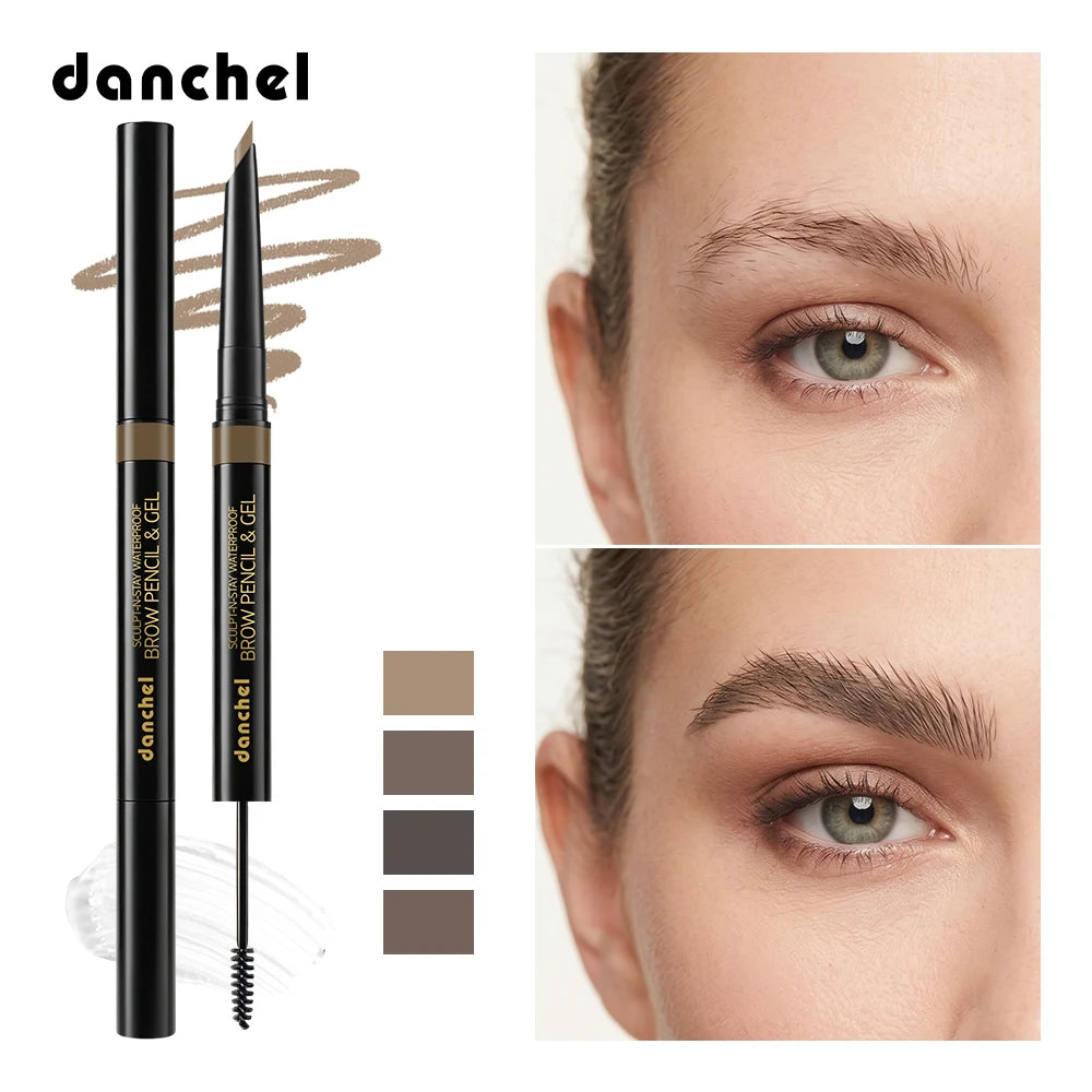 2-in-1 Waterproof Eyebrow Pencil and Sculpting Gel - 2