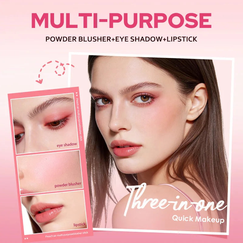 Multi-Purpose Cream Blush Stick for Radiant Cheeks - 6
