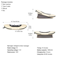 Electric Lumbar Traction Massager for Back Pain Relief