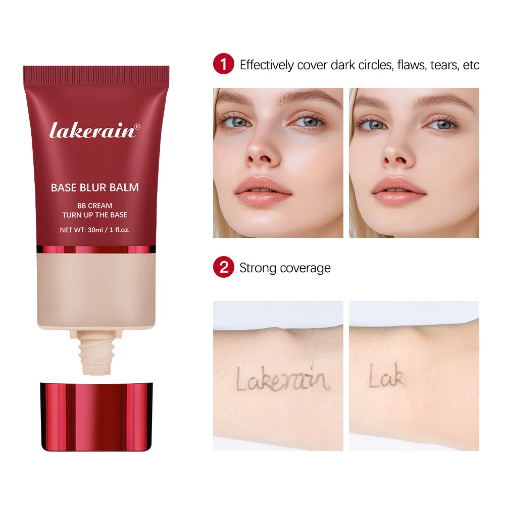 Matte Blur Foundation and Dual-Brush Makeup Set - 5