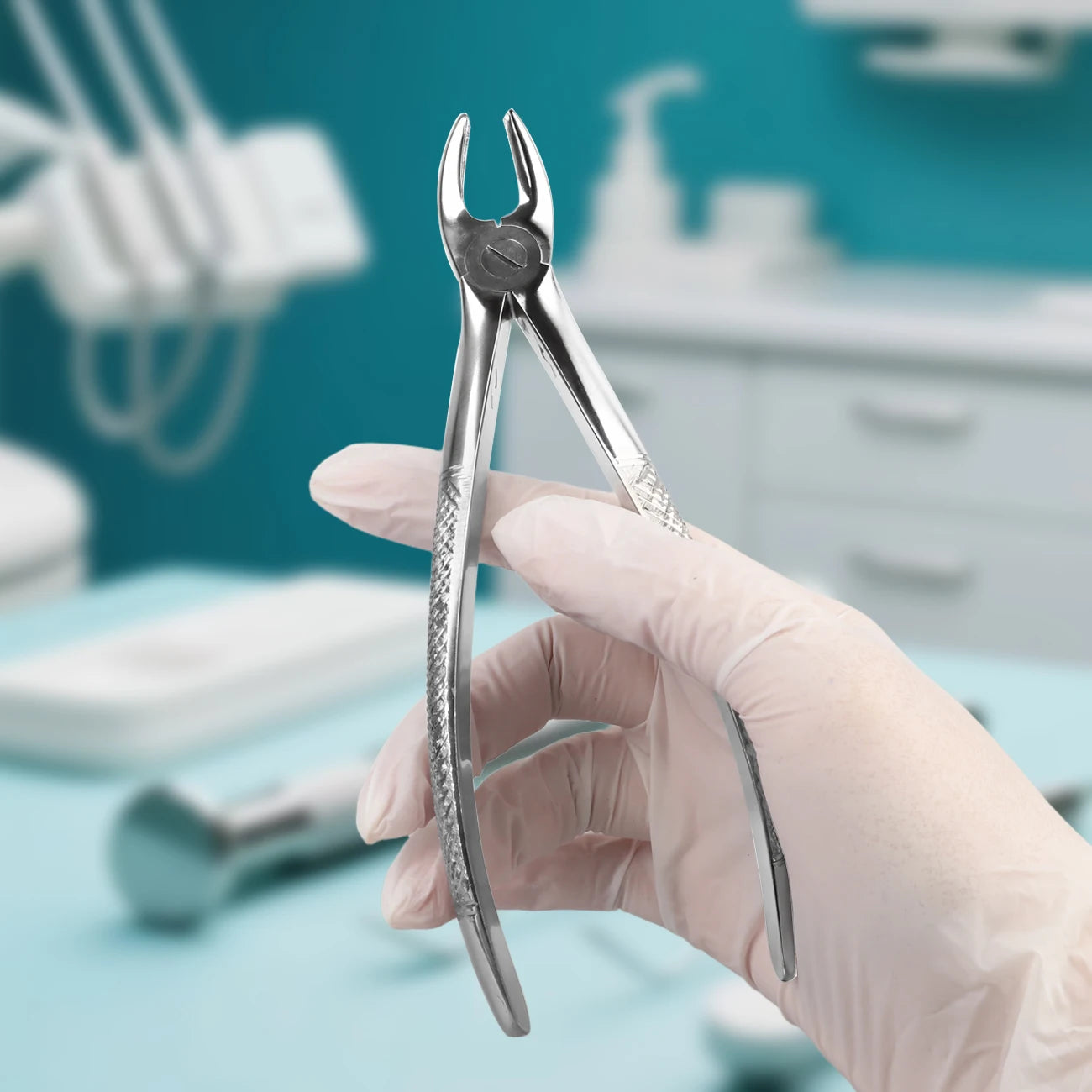 Professional Dental Extraction Forceps and Elevator Kit - 5