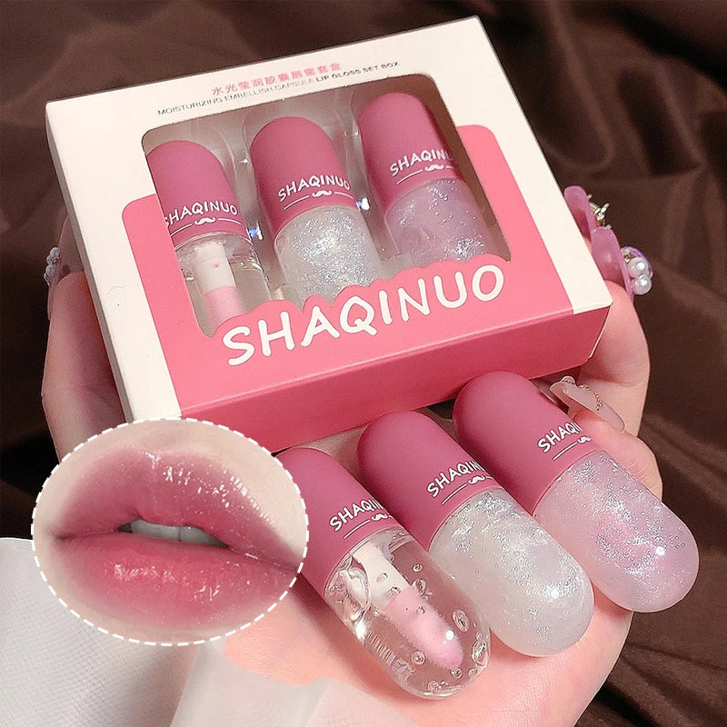 Hydrating Capsule Lip Gloss Set for Shiny Lips - 2