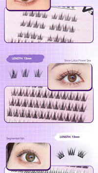 No-Glue DIY Cluster False Eyelashes Book
