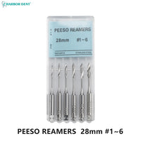 Dental Peeso Reamer Drill Bits for Endodontic Procedures (6-Pack)