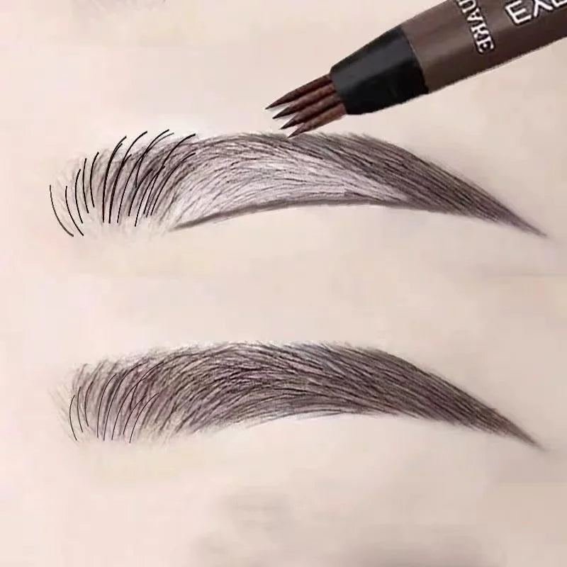 Waterproof 4-Tip Natural Microblading Eyebrow Pen - 12