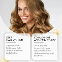 Vanilla Scented Dry Shampoo Spray for Instant Volume and Oil Control