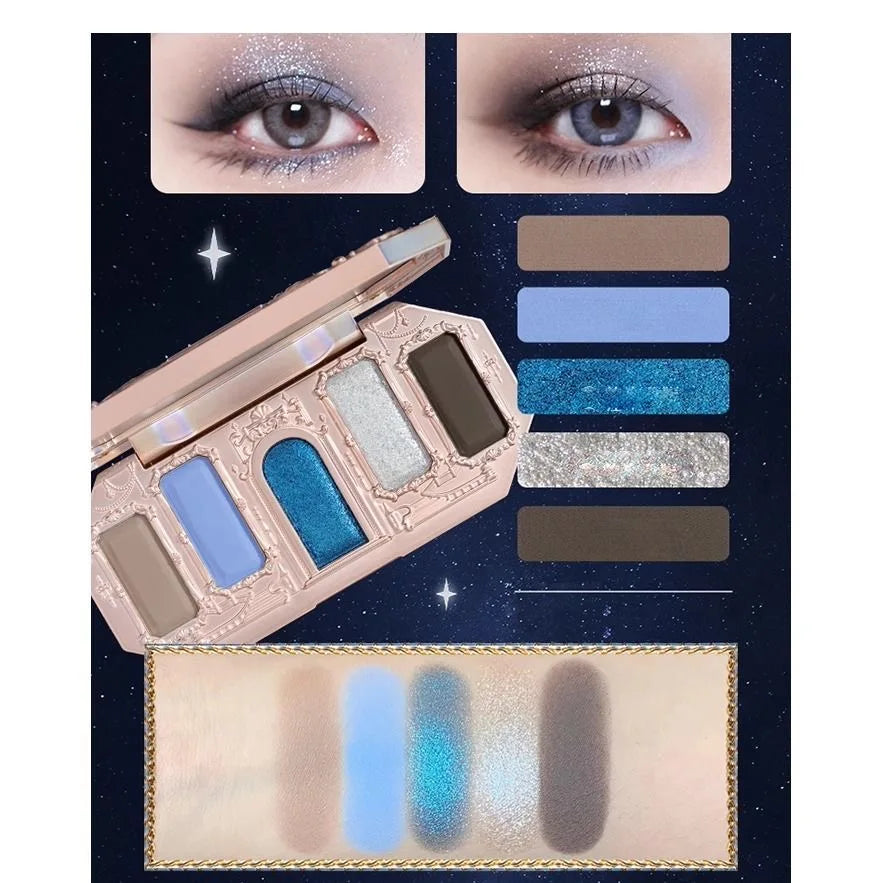 8-Color Glitter and Matte Eyeshadow Palette - 23