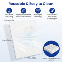 2-in-1 Powerful Nail Dust Collector and Manicure Vacuum