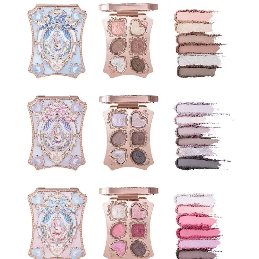 6-Color Matte and Shimmer Eyeshadow Palette - 4