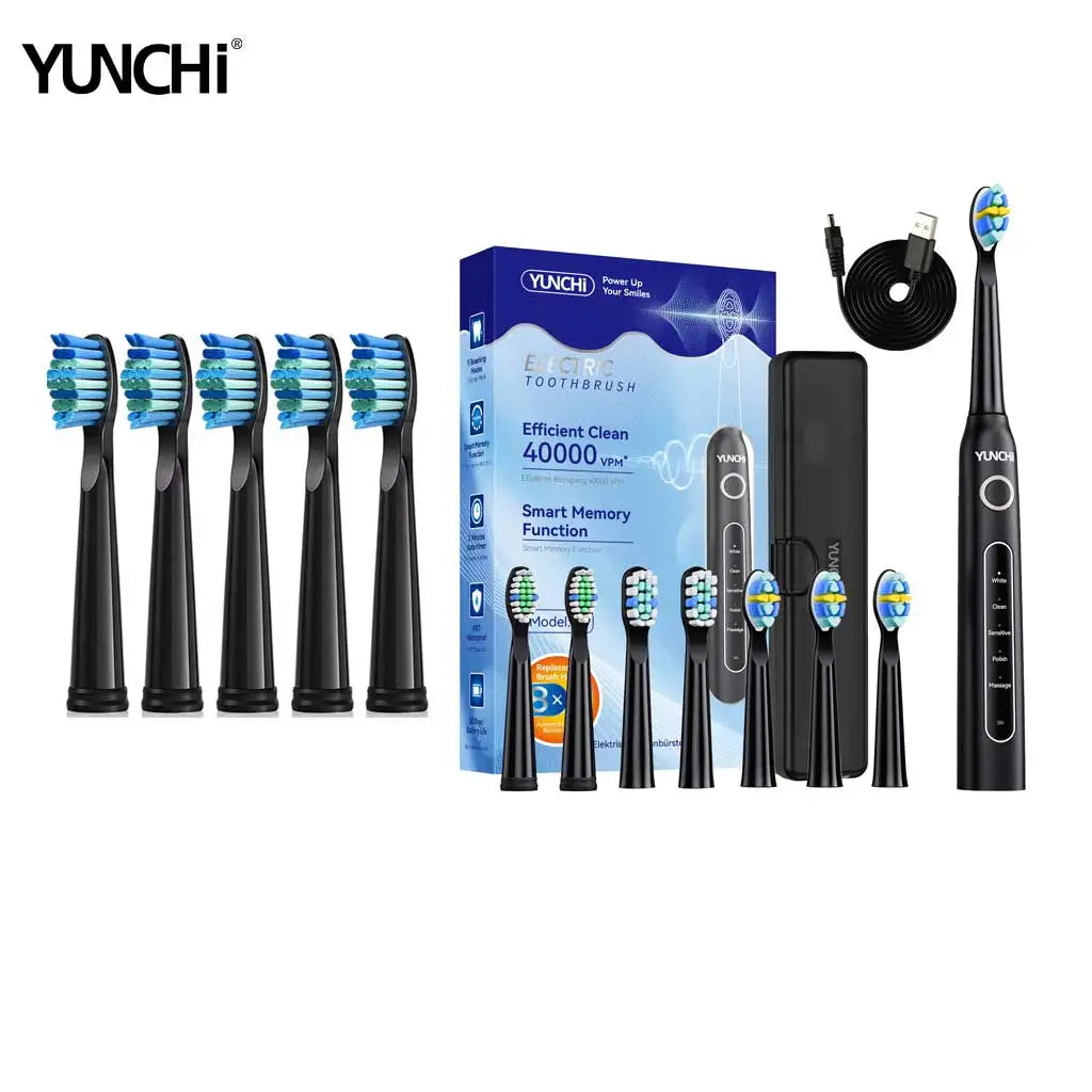 Replacement Sonic Electric Toothbrush Heads - 10 Pack - 15