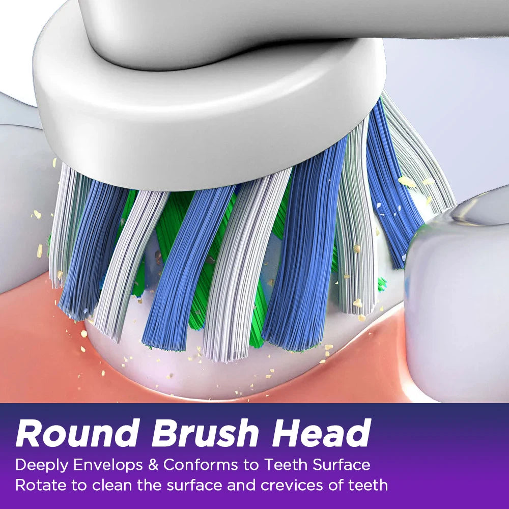 Rechargeable Rotary Electric Toothbrush with 4 Heads - 22