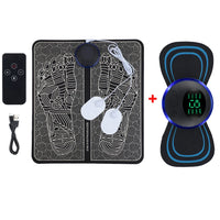 Electric EMS Foot & Body Massage Mat Set for Pain Relief