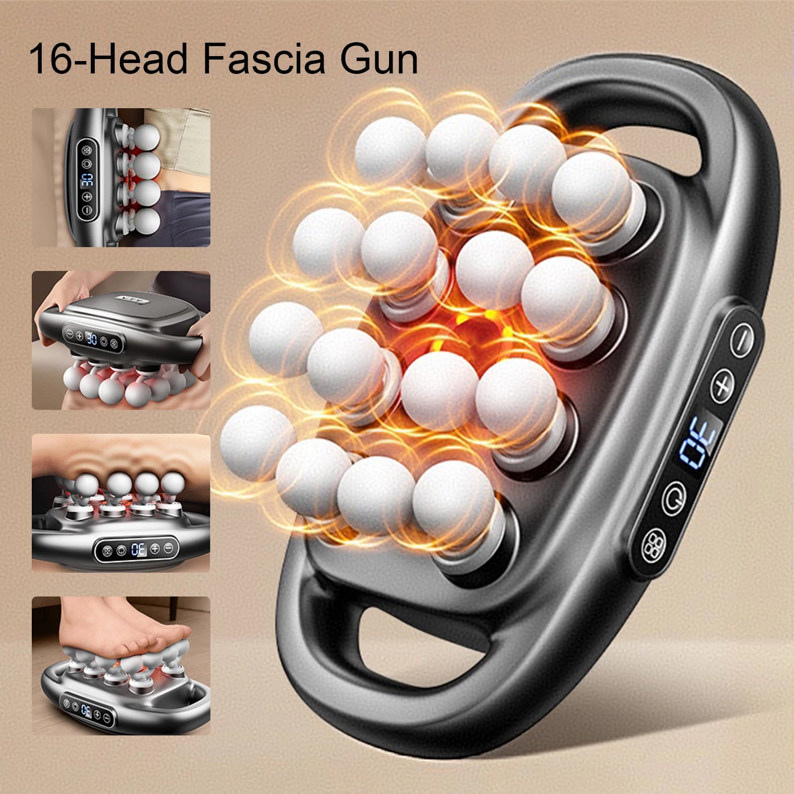 Multi-Head Deep Tissue Muscle Massage Gun - 1