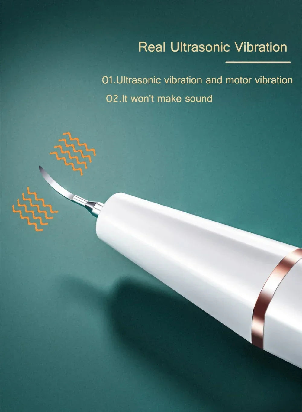 Electric Sonic Teeth Tartar Remover and Plaque Cleaner - 12