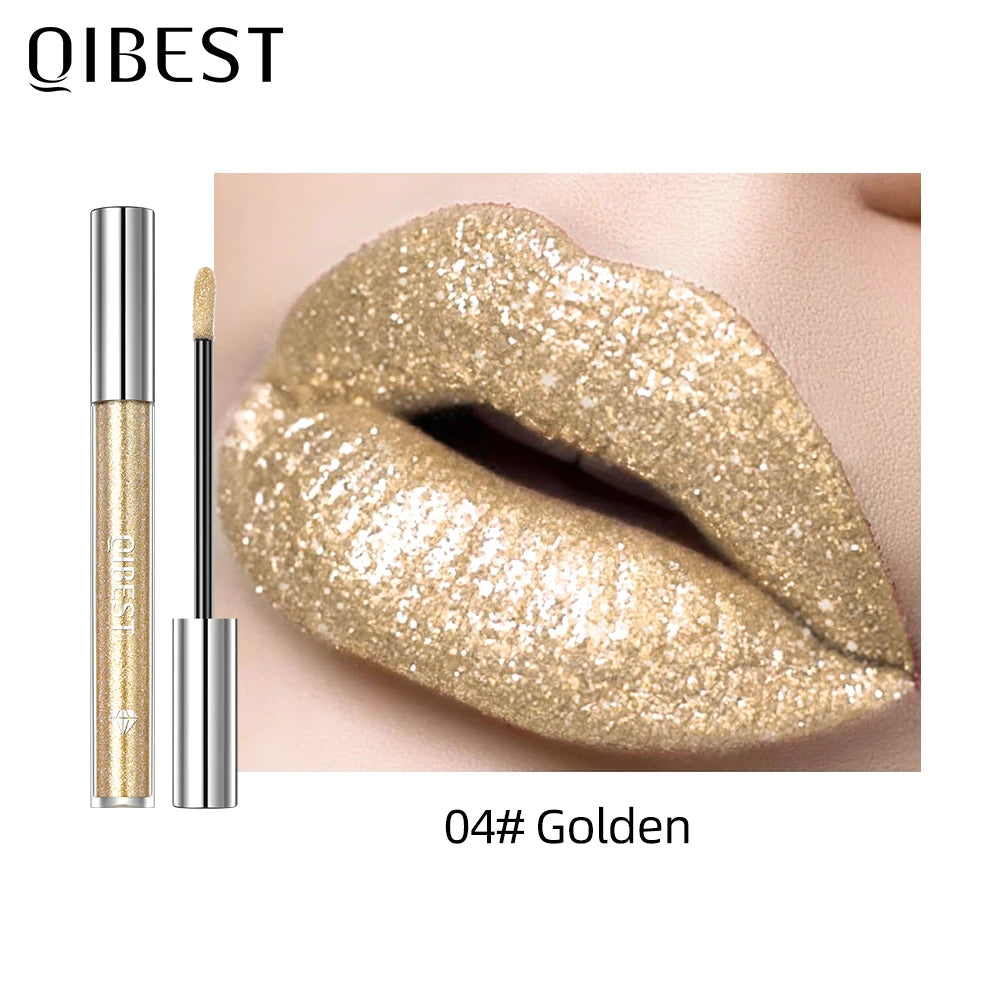 Diamond Shimmer Waterproof Liquid Lip Gloss - 17