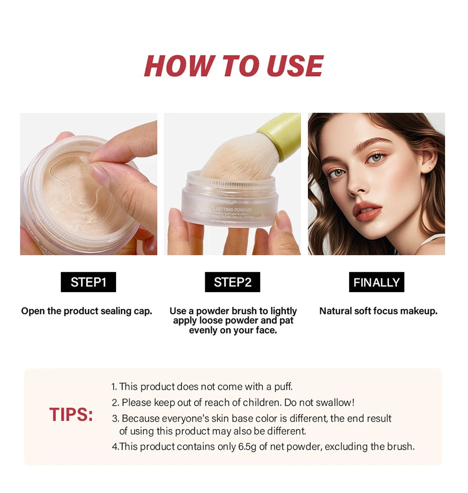 Oil-Control Matte Setting Powder for Flawless Makeup - 13