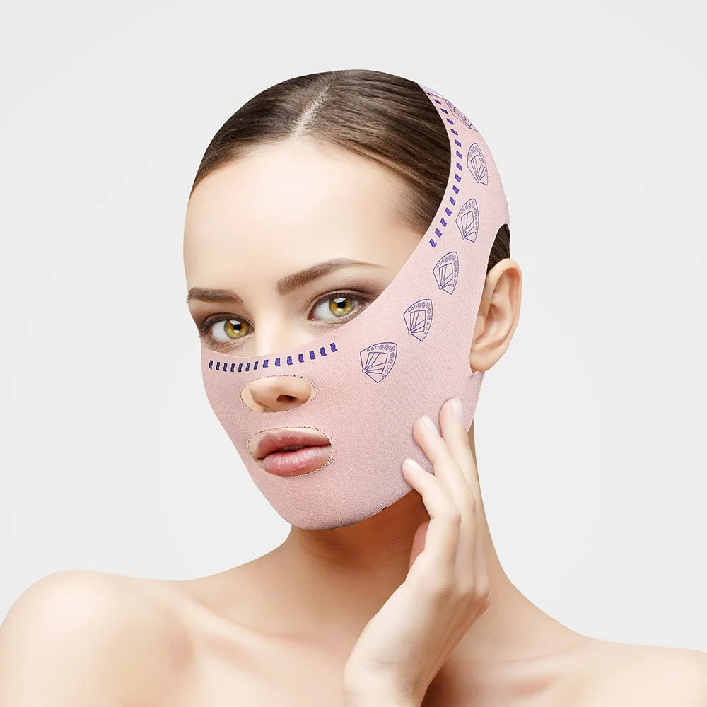 Reusable V-Line Face Slimming and Chin Lifting Strap - 14