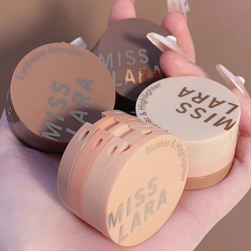 3-in-1 Stackable Blush and Highlighter Palette - 2