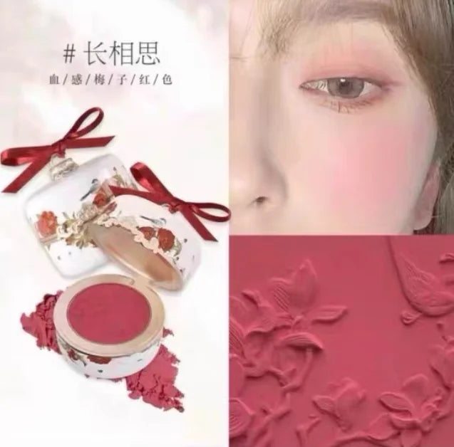Embossed Floral Matte Blush Palette - 51