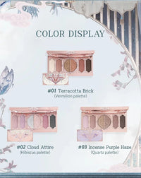 6-Color Embossed Eyeshadow Palette for All-Day Wear