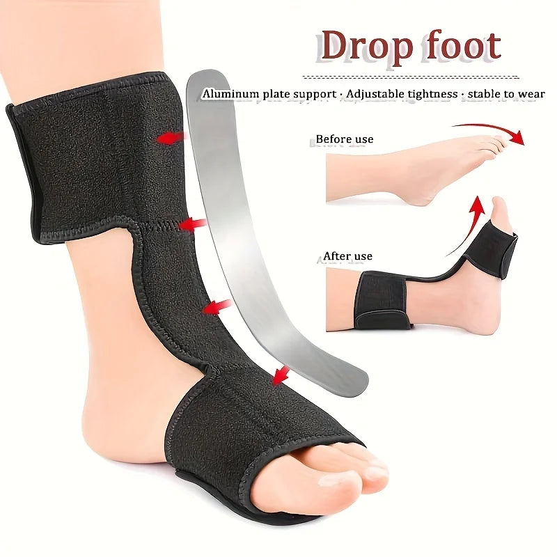 Adjustable Plantar Fasciitis Night Splint and Foot Drop Brace - 1
