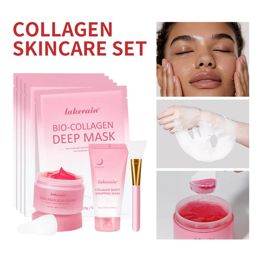 Collagen Hydrating Face Skincare Set for Radiant Skin